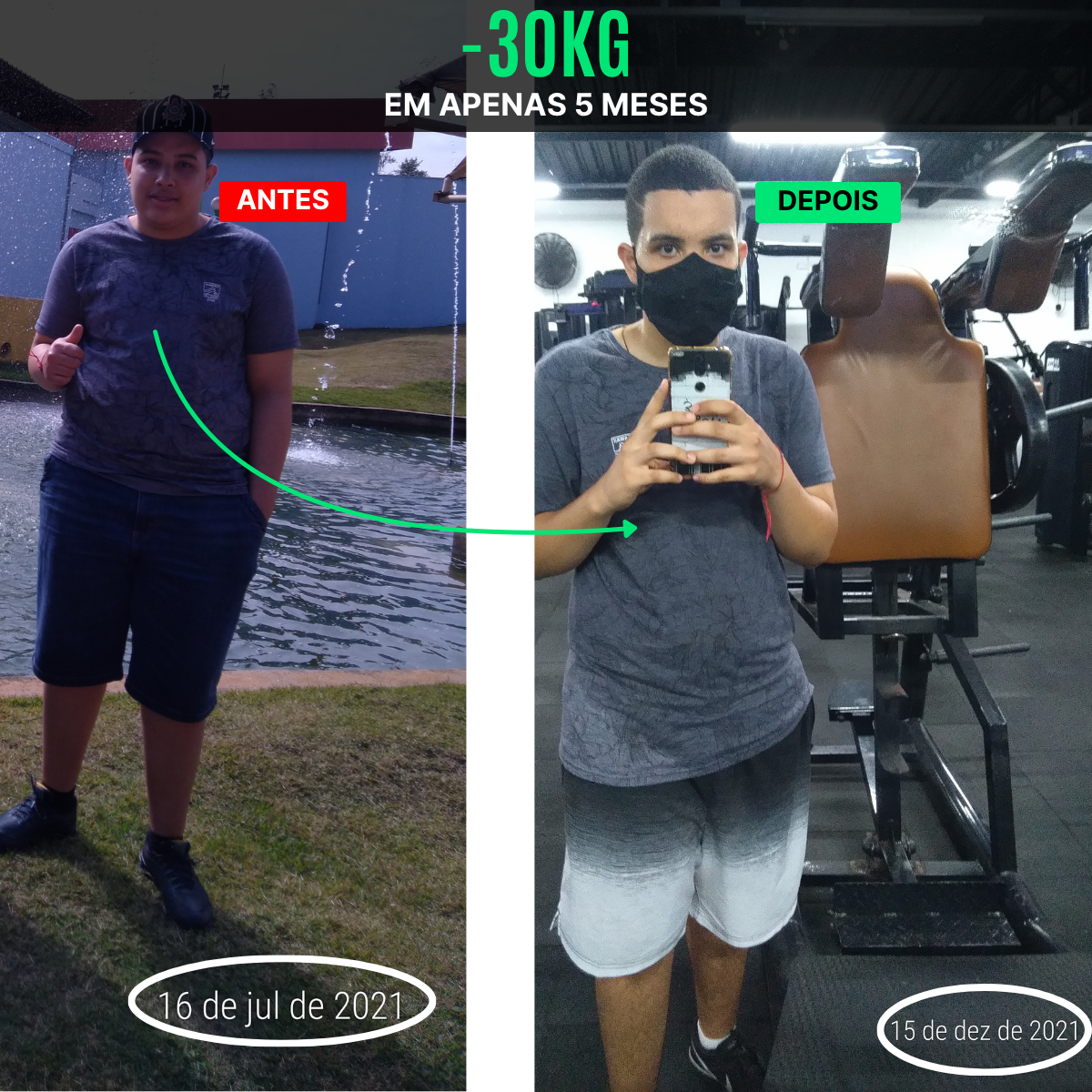 Meu Progresso em 5 meses
